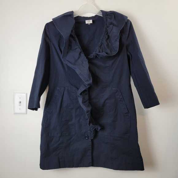 Cabi Ruffle Light Coat - Picture 2 of 6